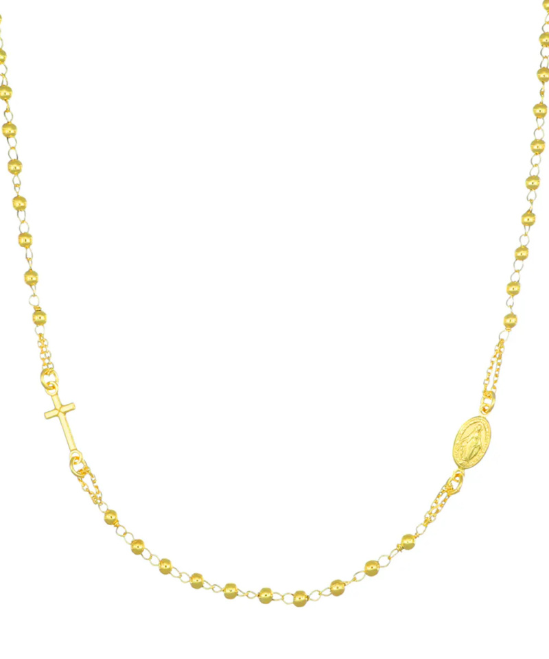 Collana Amen  Rosario Girocollo Dorato