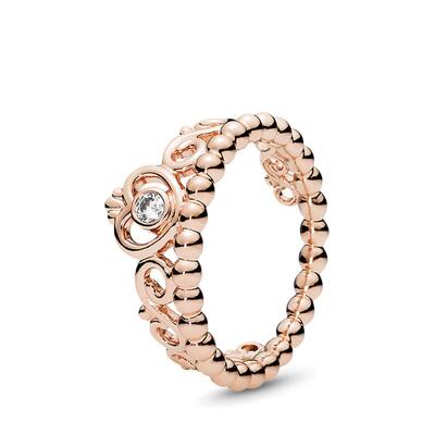Anello Pandora rosè tiara da principessa