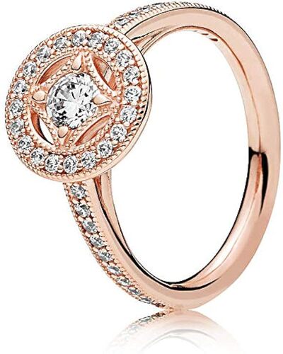 Anello Pandora rosè fascino vintage