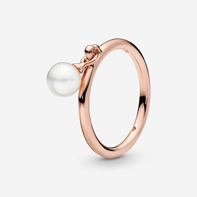 Anello Pandora rosè perle contemporanee