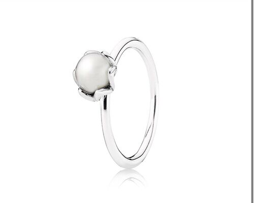 Anello Pandora perla bianca