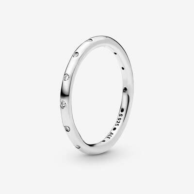 Anello Pandora gocce d'argento