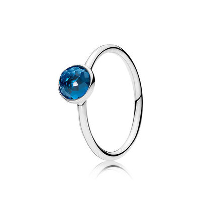 Anello Pandora goccia di Dicembre