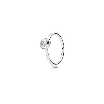 Anello Pandora goccia di Aprile