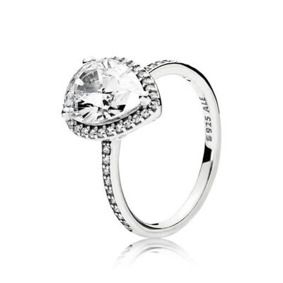 Anello Pandora goccia radiosa