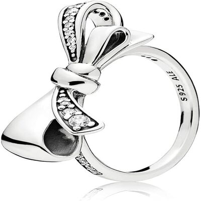 Anello Pandora fiocco luminoso
