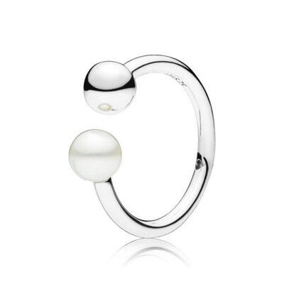 Anello Pandora perle contemporanee