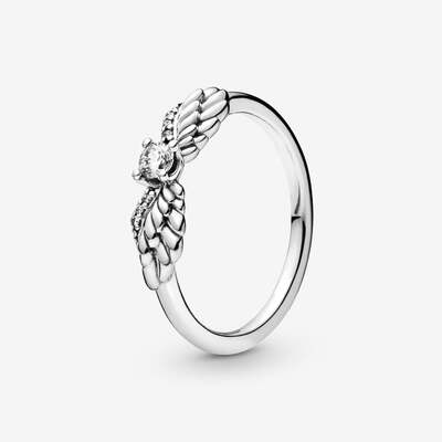 Anello Pandora ali d'angelo