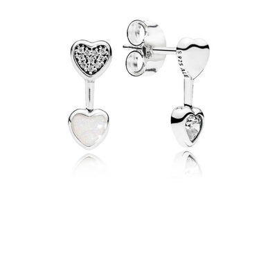 Orecchini Pandora pendenti cuore d'amore