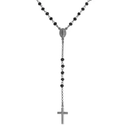 Rosario Amen Classico Rutenio Cristalli Neri