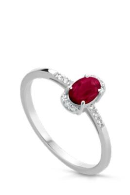 Anello Lucciole con rubino e diamanti