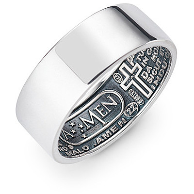 Anello Amen Padre Nostro Latino Interno