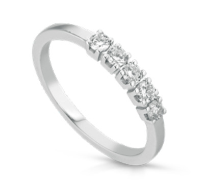 Anello Lucciole Veretta 5 Pietre