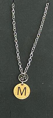 Collana Rebecca con lettera "M" pendente