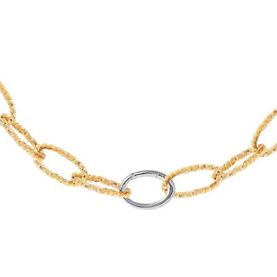 Collana Rebecca maglia ovale diamantata