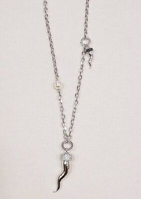 Collana Rebecca Lucky con ciondolo cornetto pendente