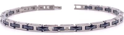 Bracciale Ruah con 2 diamantini neri