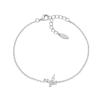 Bracciale Amen Petali Bianco in Argento