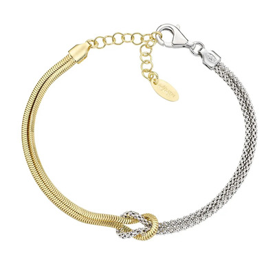 Bracciale Amen Nodo d'Amore Bicolore