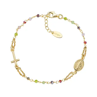 Bracciale Amen Rosario Cristalli Multicolor