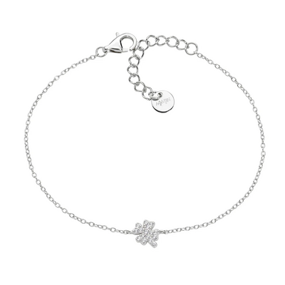 Bracciale Amen Mini Quadrifoglio Pavé