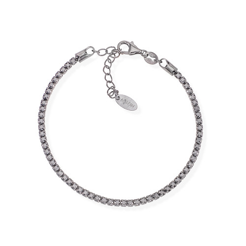 Bracciale Amen Tennis Rodio Nero Zirconi Neri