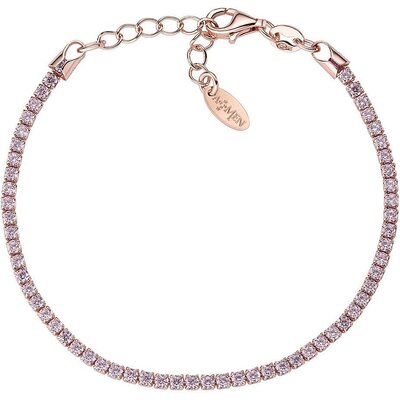 Bracciale Amen Tennis Rosè Zirconi Rubino