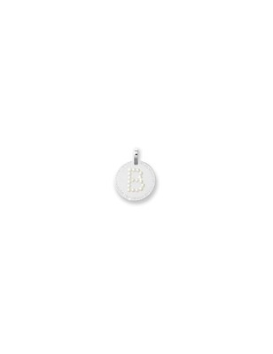 Charm Rebecca lettera pendente con perle