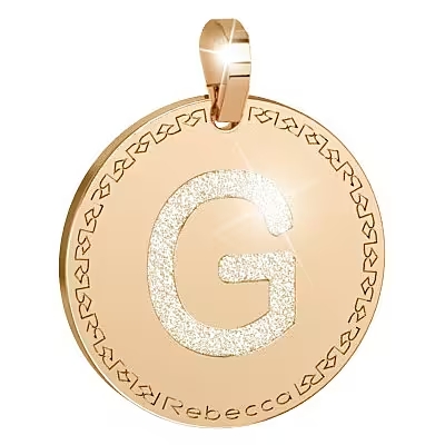 Charm Rebecca lettera pendente glam
