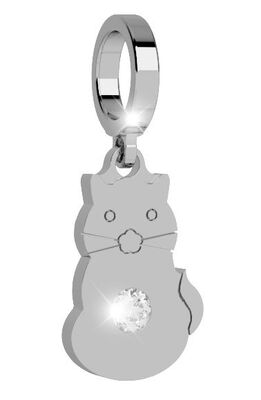 Charm Rebecca gatto con pietra