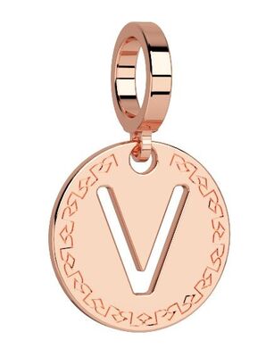 Charm Rebecca My World con lettera rosè