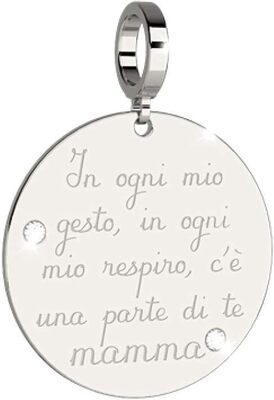 Charm Rebecca "in ogni mio gesto, in ogni mio respiro, c'è una parte di te mamma