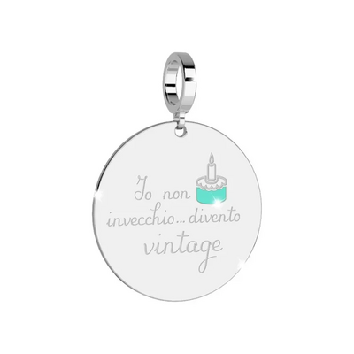 Charm Rebecca "io non invecchio divento vintage"