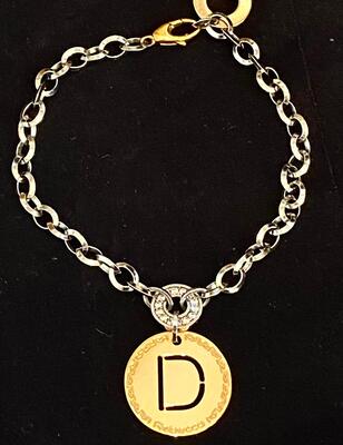 Bracciale Rebecca con lettera pendente