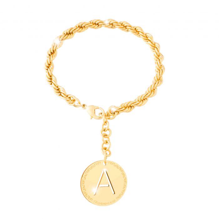 Bracciale Rebecca My World Alphabet con lettera pendente