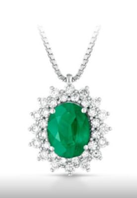 Collana Lucciole con Smeraldo