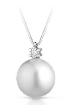 Collana Lucciole con perla e diamantino