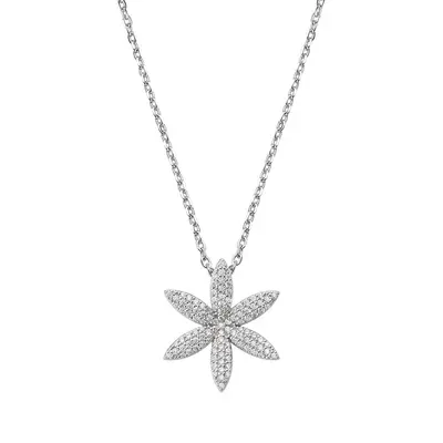 Collana Amen  Fiore Della Vita Zirconi Bianchi