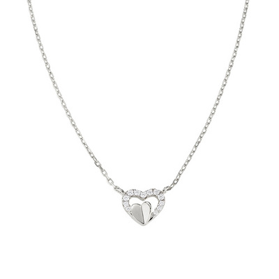 Collana Amen con cuori e zirconi