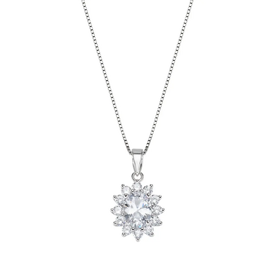 Collana Amen Royal Lady Zircone Bianco