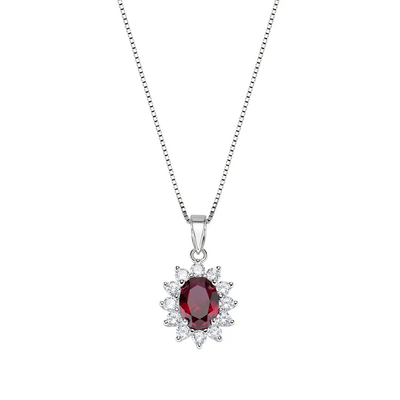 Collana Amen Royal Lady Zircone Rubino
