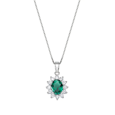 Collana Amen Royal Lady Zircone Verde