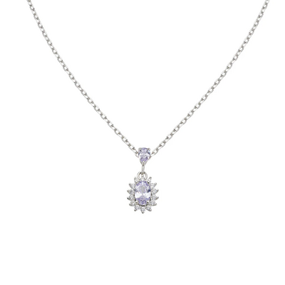 Collana Amen Mini Royal Lady con Zircone Lillà