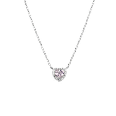 Collana Amen Dolce Cuore Rosa Morganite