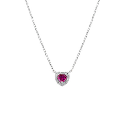 Collana Amen Dolce Cuore Rubino