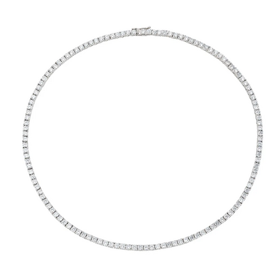 Collana Amen Tennis Zirconi Bianchi