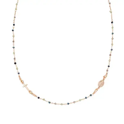 Rosario Amen  Girocollo Cristalli Multicolor