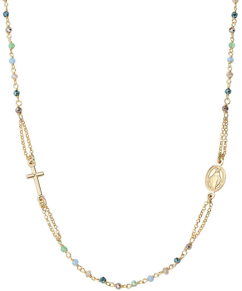 Rosario Amen  Girocollo Cristalli Multicolor Pastello