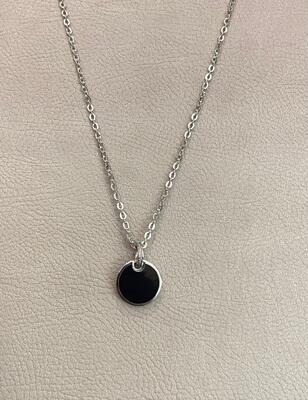 Collana Rebecca uomo con pendente nero