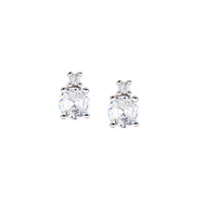 Orecchini Amen Diamonds Solitario Bianco